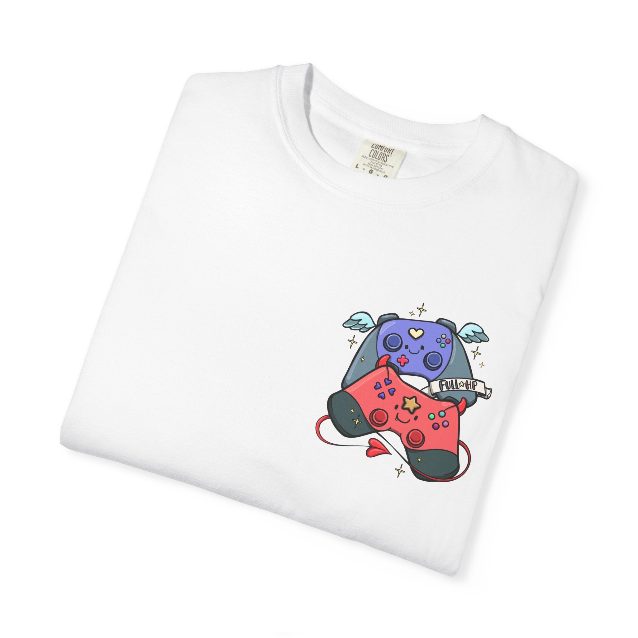 Cute Gamer Bear T-Shirt — Colorful Controller Graphic Tee