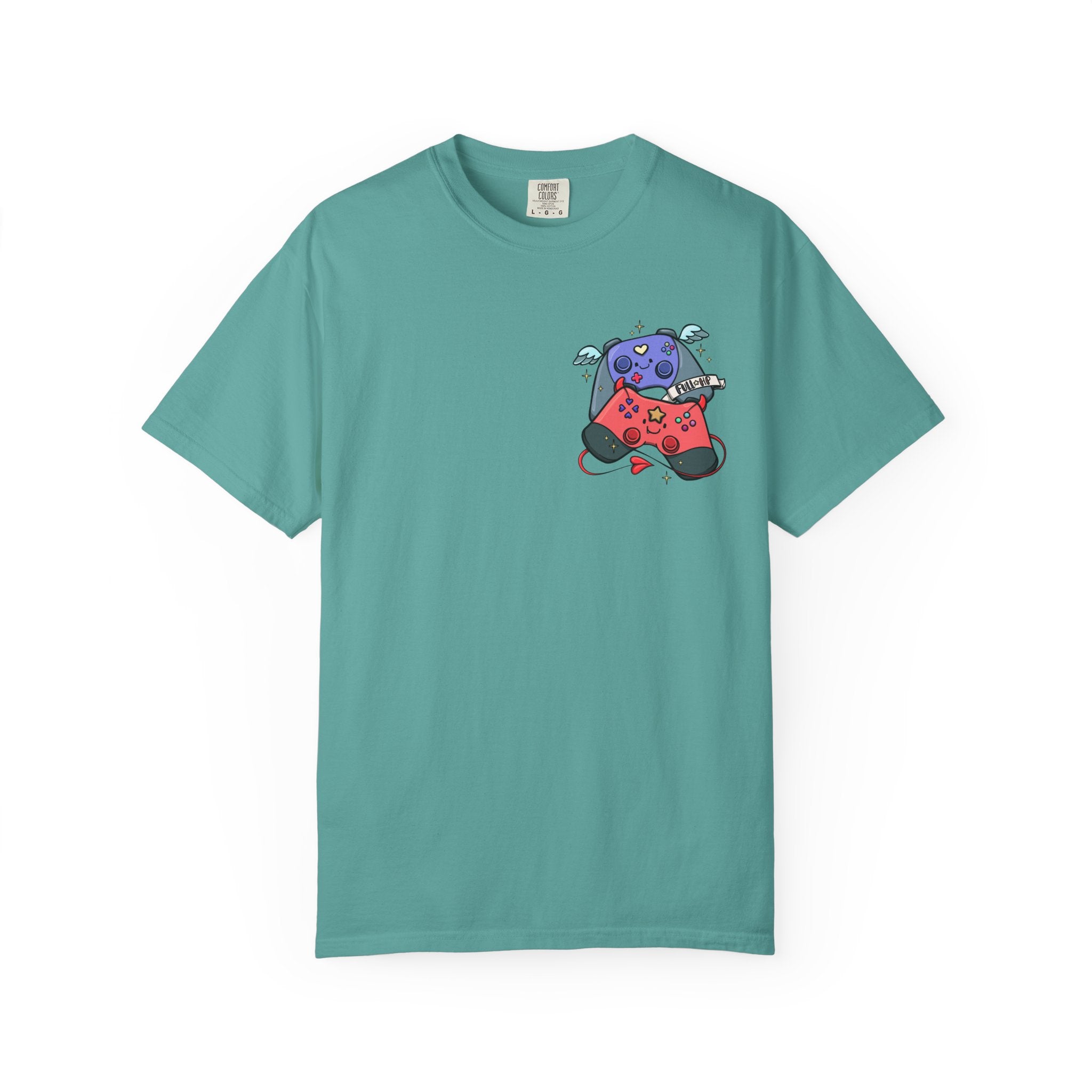 Cute Gamer Bear T-Shirt — Colorful Controller Graphic Tee